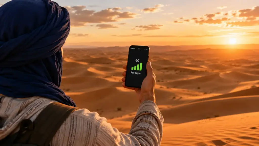 morocco sim card sahara desert