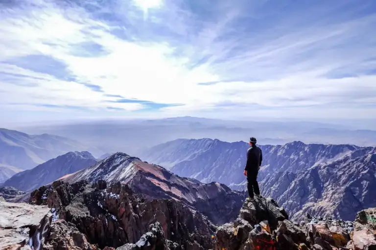 Jebel Toubkal summit, the Atlas Mountains, Morocco
