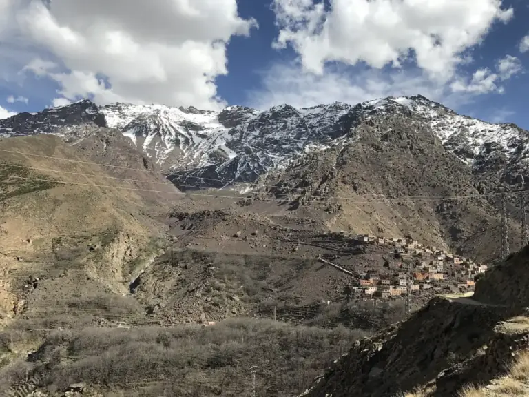 Imlil valley on the way to Tizi n’Mzik, the Atlas Mountains, Morocco