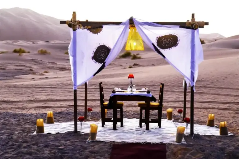 A night in a desert camp, the Sahara Desert, Morocco